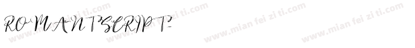 ROMANT SCRIPT字体转换
